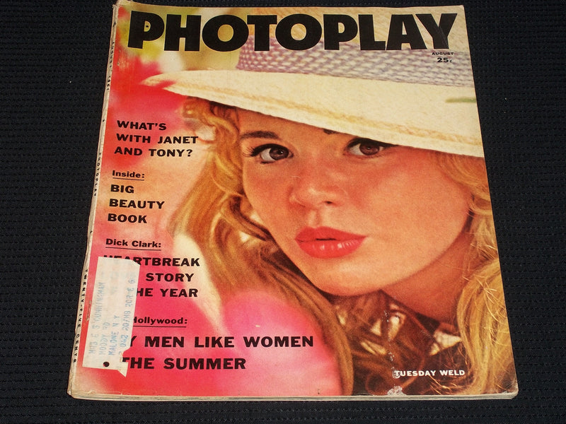 1961 AUGUST PHOTOPLAY MAGAZINE - TUESDAY WELD FRONT COVER - E 1931