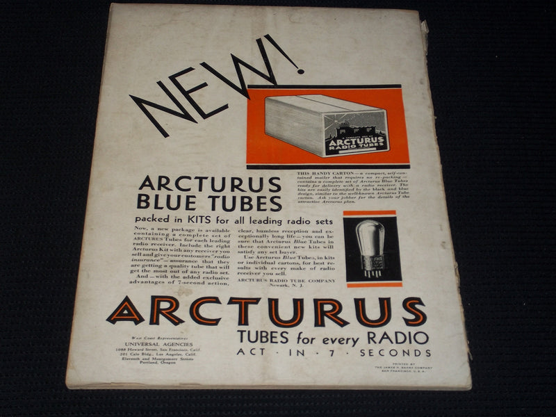 1930 AUGUST RADIO MAGAZINE - CLARION FRONT COVER - E 6284