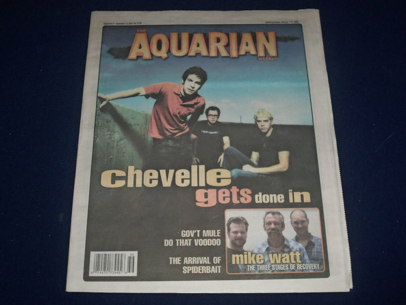 2004 SEPTEMBER 8-15 AQUARIAN WEEKLY NEWSPAPER - CHEVELLE COVER - J 1078