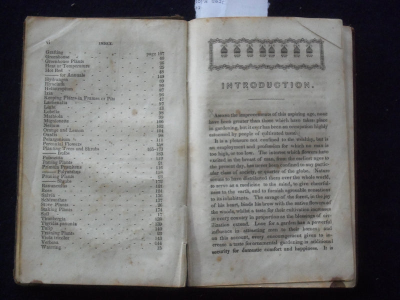 1845 THE AMERICAN FLORIST HARDCOVER BOOK BY JAMES NORMAN ELEY - KD 8746
