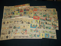 1930'S-1940'S MICKEY FINN COLOR COMIC STRIPS LOT OF 14 - NP 5336