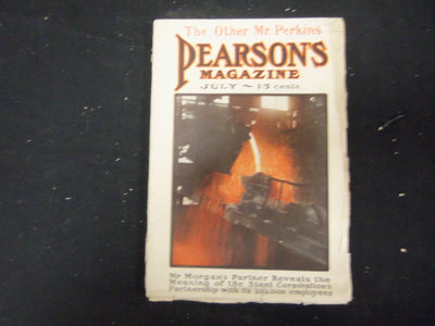 1907 JULY PEARSON'S MAGAZINE - NICE STORIES, ADS & ILLUSTRATIONS - ST 3008