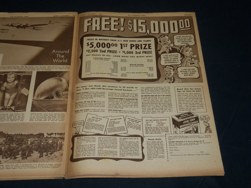 1943 NOV 7 THE PITTSBURGH PRESS SUNDAY ROTO SECTION - GEN. MARK CLARK - NP 4555
