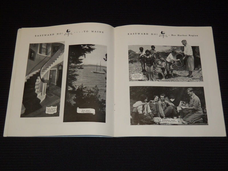 1932 EASTWARD HO! TO MAINE VIEW BOOK BY MAINE DEVELOPMENT COMMISSION - J 7913