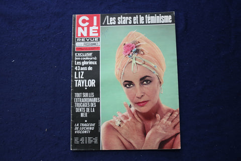 1975 DECEMBER 25 CINE REVUE MAGAZINE - ELIZABETH TAYLOR COVER - E 23494