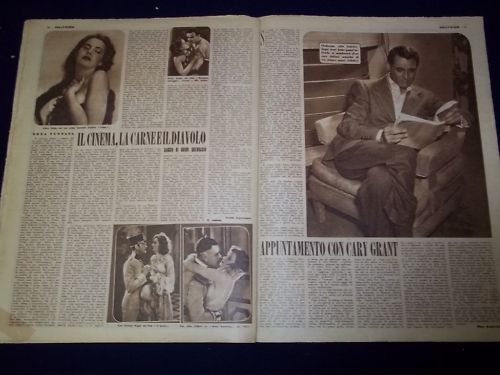 1948 APRIL 3 HOLLYWOOD ITALIAN MAGAZINE TYRONE POWER COVER - PHOTOS - NP 950