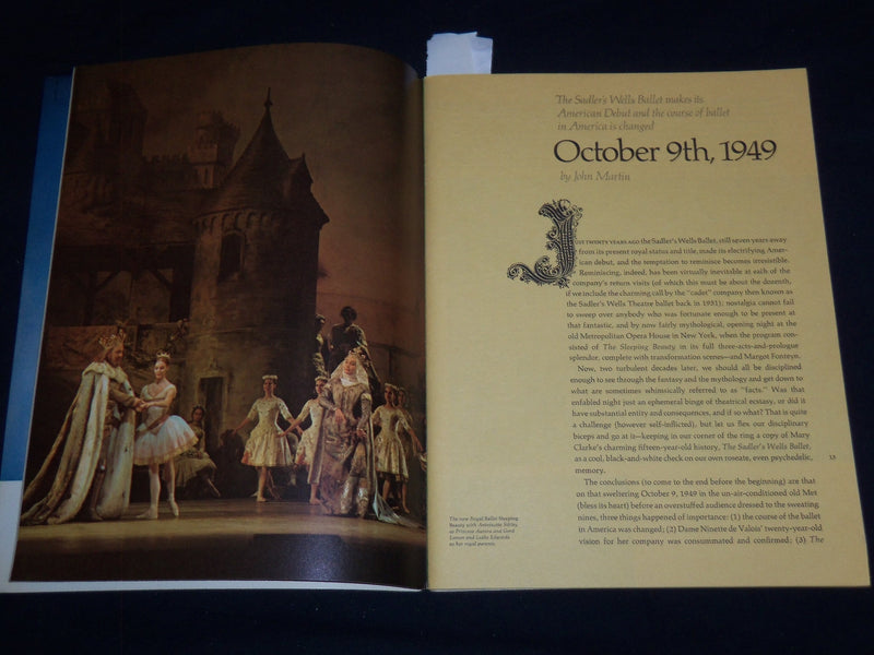 1969 THE ROYAL BALLET 20TH ANNIVERSARY PROGRAM - NICE PHOTOS - J 8918