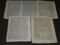 1836-1837 THE NATIONAL ATLAS & SUNDAY MORNING MAIL NEWSPAPER LOT OF 5 - NP 2056