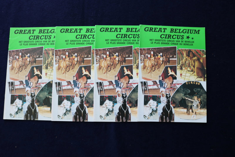 1989-1991 GREAT BELGIUM CIRCUS PROGRAMS - LOT OF 7 - O 3523