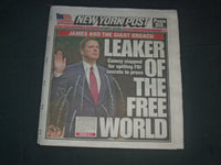 2019 AUGUST 30 NEW YORK POST NEWSPAPER -JAMES COMEY LEAKED FBI SECRETS TO PRESS