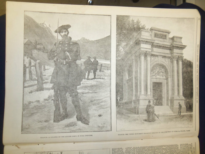 1887 SEPTEMBER 14 THE DAILY GRAPHIC NEWSPAPER-EX-BROTHER DANA & SHELTER- NT 7669