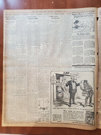1917 NOVEMBER 6 NEW YORK TIMES - MILLER HUGGINS YANKEES NEW LEADER - NT 8062