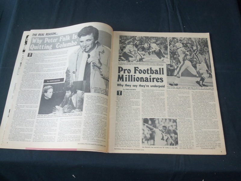 1974 OCTOBER THE NATIONAL POLICE GAZETTE MAGAZINE - GIRLS WHO MAKE NEWS - B 5799