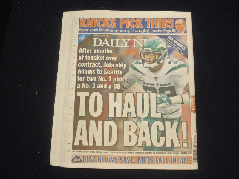 2020 JULY 26 NEW YORK DAILY NEWS NEWSPAPER- REGIS PHILBIN DIED AT 88 (1931-2020)