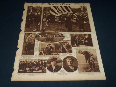 1922 APRIL 2 NEW YORK TIMES PICTURE SECTION NO. 4 & 5 - BABE RUTH - NT 8857