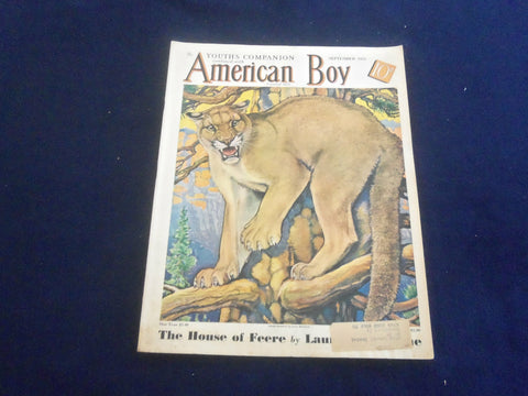1935 SEPTEMBER AMERICAN BOY MAGAZINE - THE HOUSE OF FEERE - ST 7090