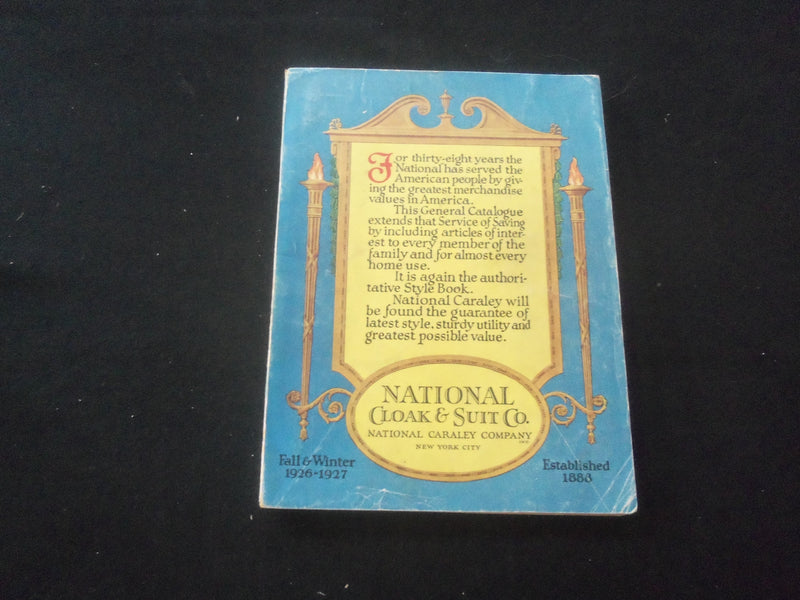 19261927 FALL & WINTER NATIONAL CLOAK & SUIT CO. CATALOG - NEW YORK CITY - R 94I