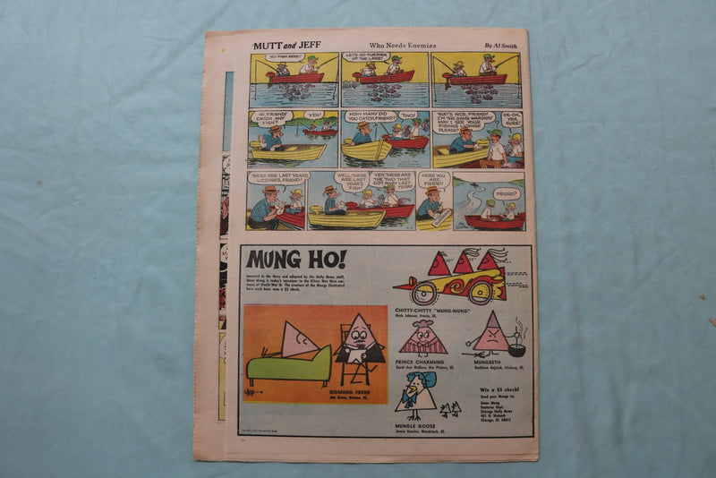 1969-1974 SATURDAY-SUNDAY COLOR COMIC SECTIONS - LOT OF 3 - NP 9175