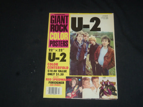 1985 AUTUMN U-2 GIANT ROCK COLOR POSTER - SP 6652