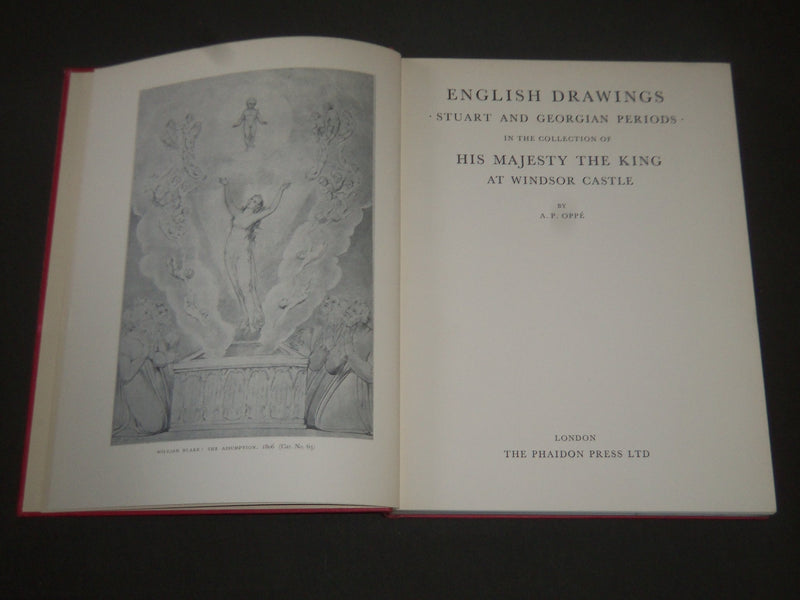 1950 ENGLISH DRAWINGS AT WINDSOR CASTLE BY A. P. OPPE HARDCOVER BOOK - KD 3885