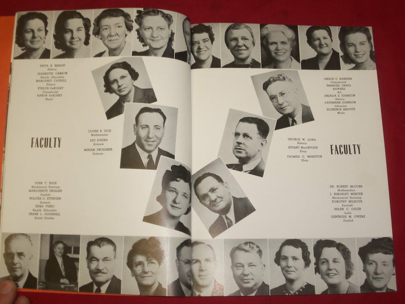 1943 THE ORANGE AND BLACK WOODROW WILSON HS YEARBOOK - CAMDEN, NJ - YB 1806