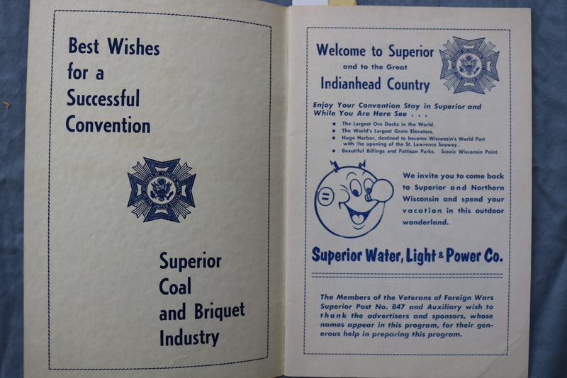 1957 VETERANS OF FOREIGN WARS & AUXILIARY ENCAMPMENT PROGRAM- WISCONSIN -K 2999