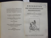 1925 ANEKDOTEN AUS DER MEDIZINISCHEN WELTGESCHICHTE BOOK - GERMAN TEXT - KD 8839