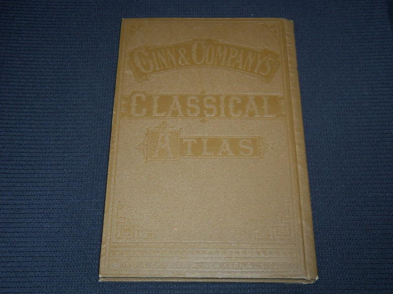 1897 GINN & COMPANY'S CLASSICAL ATLAS - 23 COLOR MAPS - KD 7967