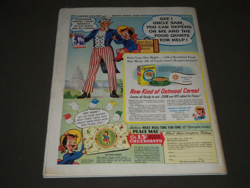 1942 OCTOBER 24 THE SATURDAY EVENING POST MAGAZINE - ILLUSTRATED COVER - SP 396