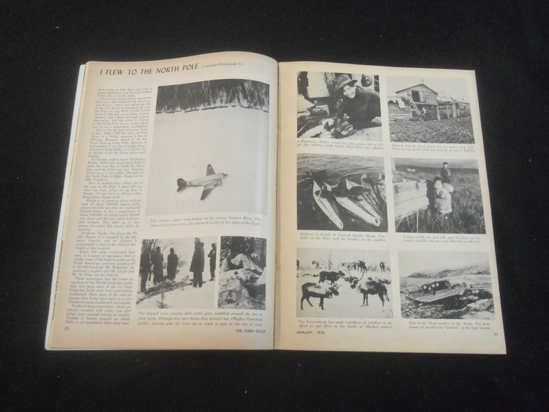 1950 JANUARY OPEN ROAD MAGAZINE - I FLEW TO THE NORTH POLE - B 5530M