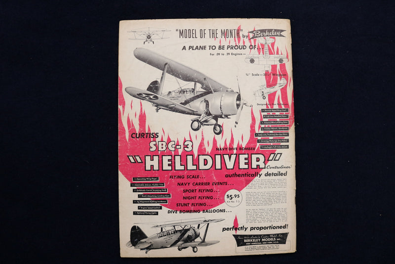 1958 MARCH MODEL AIRPLANE NEWS MAGAZINE - LAIRD SOLUTION COVER - E 11537