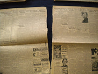 1940 AUGUST 10 GREENSBORO DAILY NEWS NEWSPAPER - DEMOCRACY IN PERIL - NP 6028
