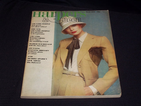 1976 MAY HARPERS & QUEEN MAGAZINE - NICE FASHION FRONT COVER - E 5578