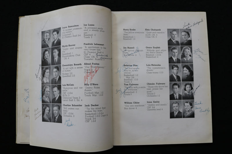 1940 EL CHASQUI CHINO HIGH SCHOOL YEARBOOK - CHINO, CALIFORNIA - YB 3512