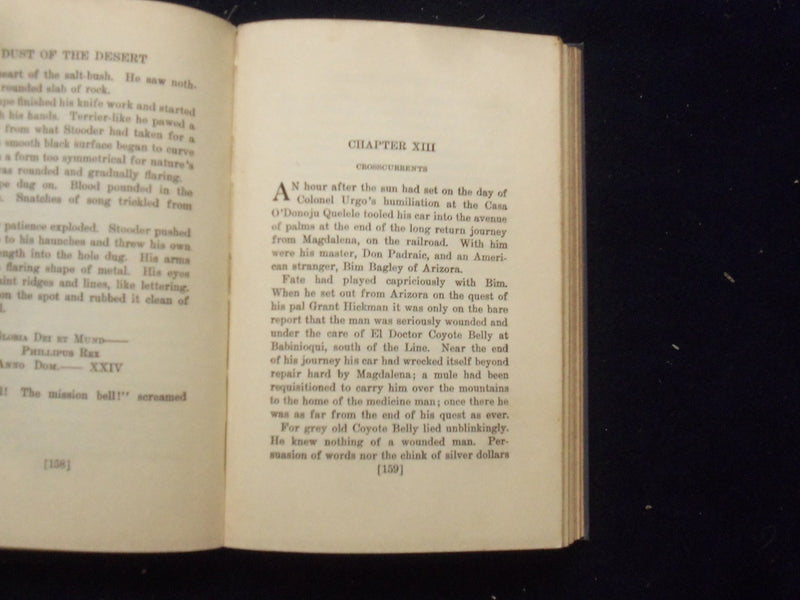 1922 DUST OF THE DESERT HARDCOVER BOOK BY ROBERT WELLES RITCHIE - KD 8378