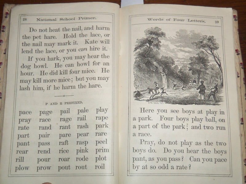 1875 NATIONAL SCHOOL PRIMER PRIMARY WORD BUILDER BOOK BY J. M. WATSON - K 2018