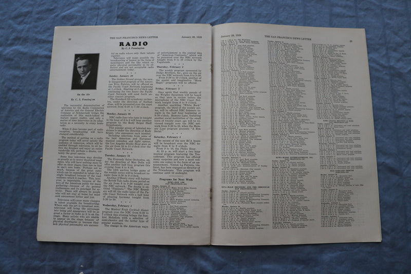 1928 JANUARY 28 SAN FRANCISCO NEWS LETTER MAGAZINE - AUTO SHOW - ST 5509N