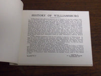 1930'S HISTORICAL WILLIAMSBURG AND JAMESTOWN VIEW BOOK - 17 VIEWS - K 1099