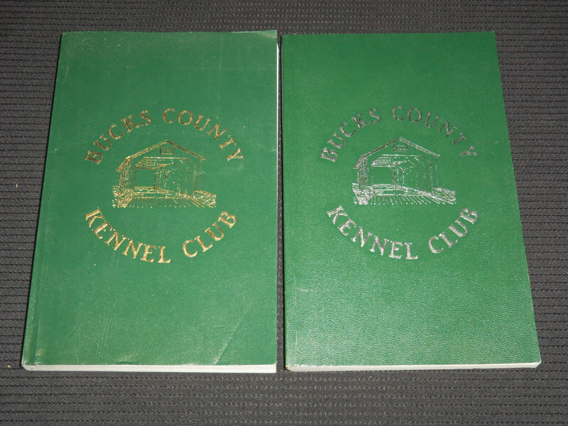 1990-1991 BUCKS COUNTY KENNEL CLUB CATALOGS LOT OF 2 ISSUES- SOFTCOVER - O 3178D