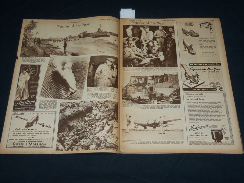 1944 DECEMBER 31 THE PITTSBURGH PRESS SUNDAY ROTO SECTION - PICTURES - NP 4478