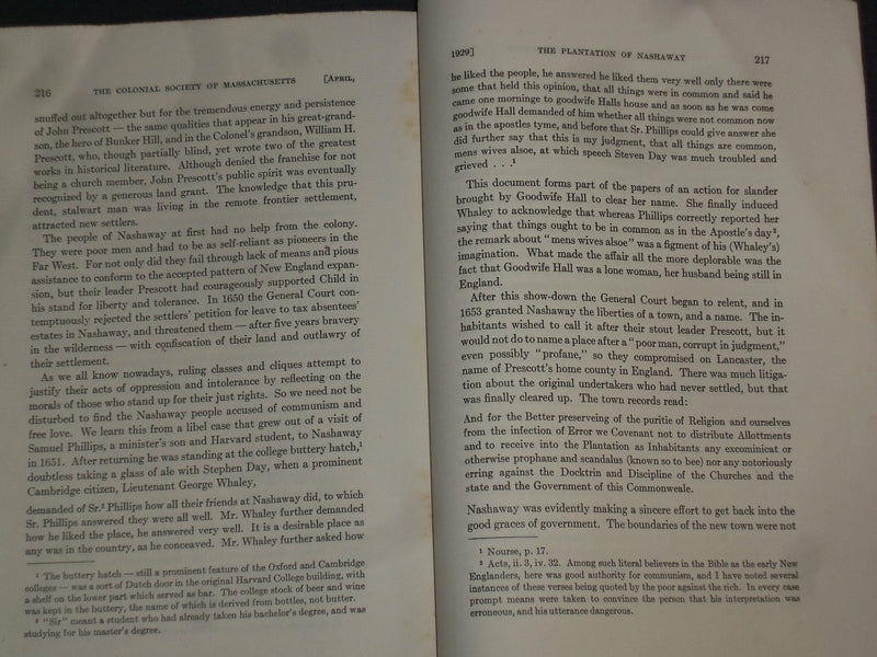1928 DEC-1929 APRIL COLONIAL SOCIETY OF MASSACHUSETTS TRANSACTIONS - J 4386