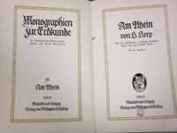 1924-1930 MONOGRAPHIEN ZUR ERKUNDE SCHWABENLAND GERMAN BOOK LOT OF 6 - KD 102