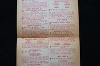 1963 EMERGENCY BROADWAY THEATERE DIRECTORY LISTING - K 2230