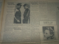 1940 MAY 20 NEW YORK TIMES - FIERCE BATTLE OF TANKS RAGES ST. QUENTIN - NP 3611