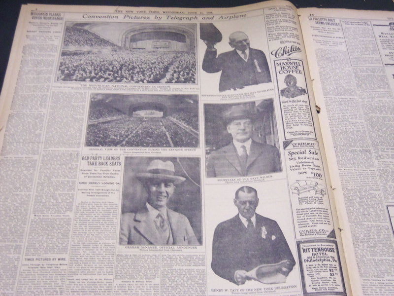 1924 JUNE 11 NEW YORK TIMES - CONVENTION CHEERS KEYNOTE ATTACK CONGRESS- NT 5039