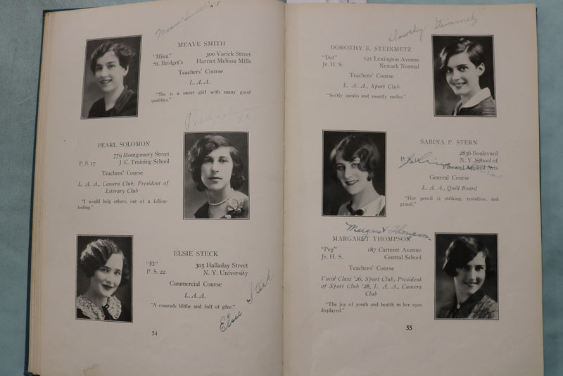 1929 JANUARY THE QUILL LINCOLN HIGH SCHOOL YEARBOOK - JERSEY CITY, NJ - YB 3584