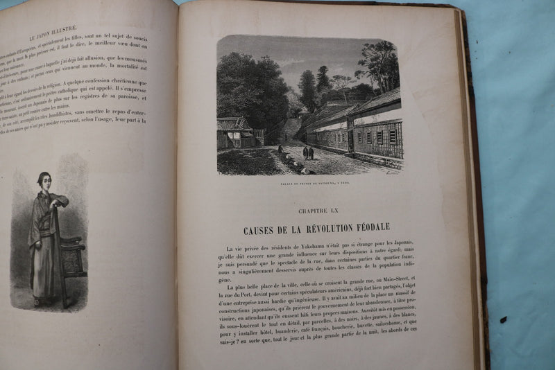 1870 LE JAPON ILLUSTRE HARDCOVER BOOK BY AIME HUMBERT - VOLUME 2 - KD 9709