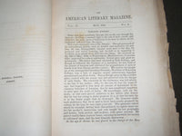 1848 THE AMERICAN LITERARY MAGAZINE VOLUME 2 NO. 5 - ALFRED TENNYSON - J 2788