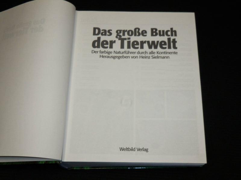 1993 DASS GROBE BUCH DER TIERWELT HARDCOVER BOOK BY HEINZ SIELMANN - R 714R