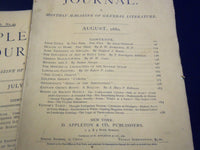 1880 APPLETON'S JOURNAL LOT OF 12 ISSUES COMPLETE YEAR - NICE STORIES - WR 688